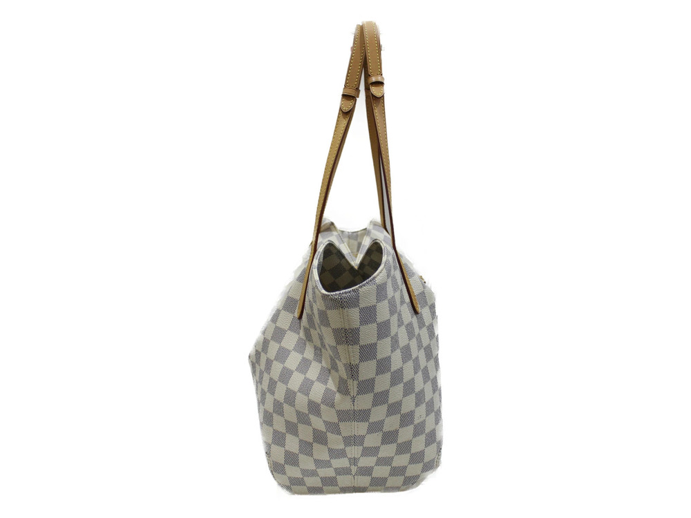 Louis Vuitton Bag Damier Tote Azur Salina White
